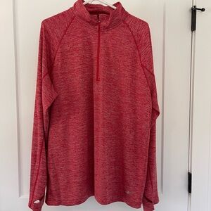 Red Quarter-Zip Pullover